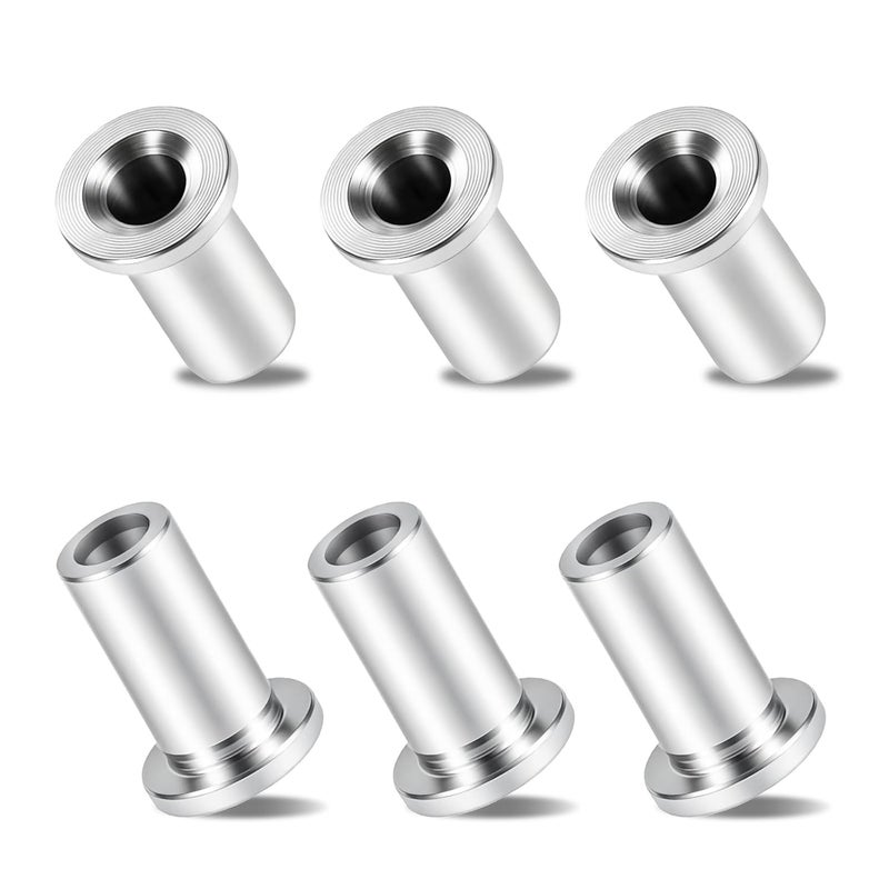 Ulreon 6 Pack 3220 Bearing Sleeve Replacement for Grindmaster Crathco D & E Series Beverage Dispenser Juicer Bubbler Type D15 D25 D25-4 D35 D35-4 E27 E29 E47 E49 Food-Grade 304 Stainless Steel Sleeve Bushing - Image 1